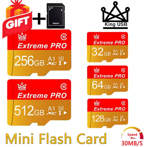 High Speed Class10 Extreme pro Mini SD Memory Card 4/8/16/32/64/128/256/512GB CCTV CAMERA