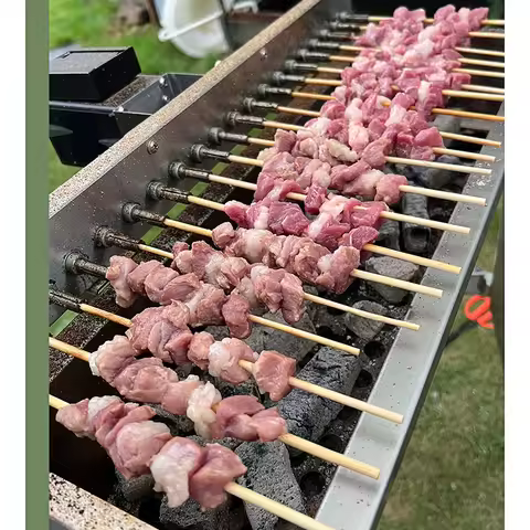 20/40 bamboo skewer grill, fully automatic rotating skewer machine, outdoor household multifunctiona