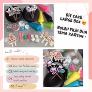 DIY CAKE | DECO KEK SENDIRI | DECORATION CAKE DIY