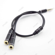 Male to 2 Female 3.5mm Stereo Audio Cable Headset Mic Y Splitter Cable Adapter Mobile Phone Adapter Converter Connector  SG8B1