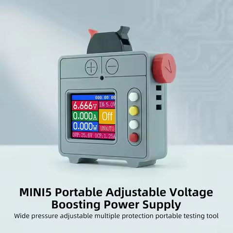 5W Lab Power Supply 0.6V~25.6V Adjustable Voltage Regulator Auto Buck Boost Bench Switching Power Su