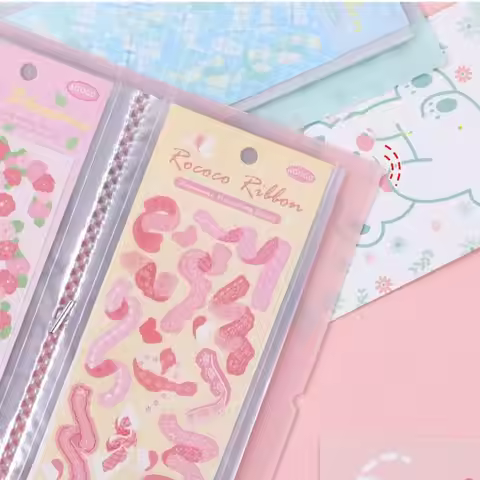 Notes Tickets 30 Slots Page Card Note Holder Scrapbooking Storage Sticker Storage