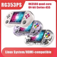 RG353PS 64 Bit Handheld Game Console Linux System 3.5-inch IPS Screen Retro Game Player HDMI-compati