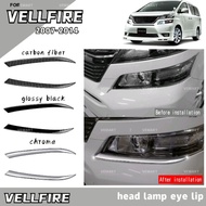 toyota vellfire anh20 2007-2014 head lamp eye lip cover accessories