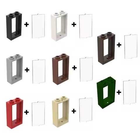 20pcs MOC parts 60593 window 1 x 2 x 3 compatible brick DIY building block particles beneficial chil