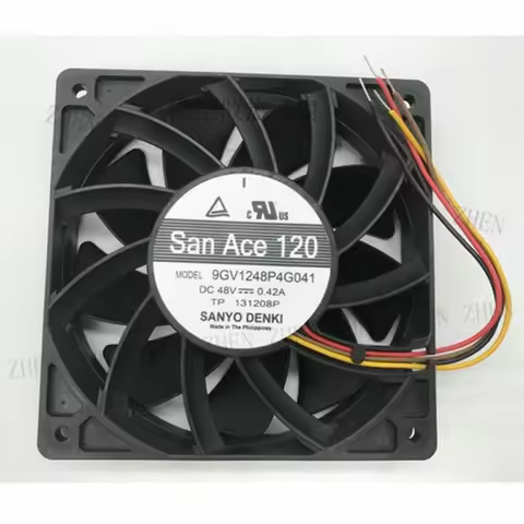 Y 1 PCS New for SANYO San Ace120 9GV1248P4G041 DC 48V 0.42A 4 Wire Server Fan # QW.