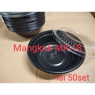 Black Bowl Mk 18 - Plastic Bowl Mk18 - Easypack - Contents 50 Sets