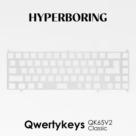 Qwertykeys QK65V2 Classic keyboard plate PC PP POM FR4 Aluminum ( for plate stab and pcb stab )