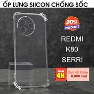 Redmi K80 / K80 Pro / K80 Ultra transparent silicone shockproof / camera protection case
