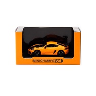 Minichamps X Tarmac Works 1/64 Porsche Cayman GT4 RS - Pastel Orange (COLLAB64)