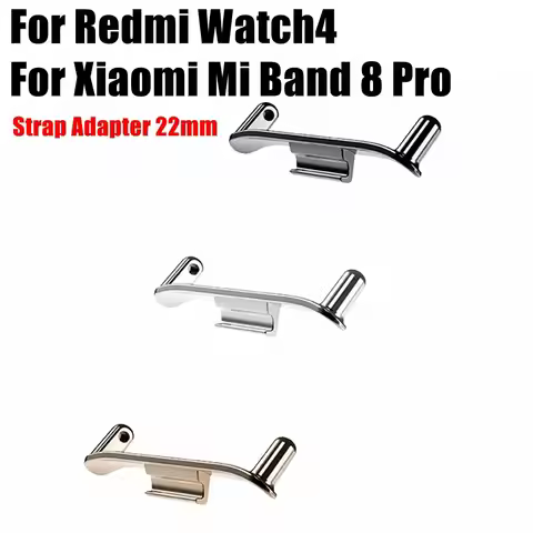 1Pair Metal Strap Adapter Watchband Wristband Watchband Connector Accessories 22MM for Redmi Watch4/
