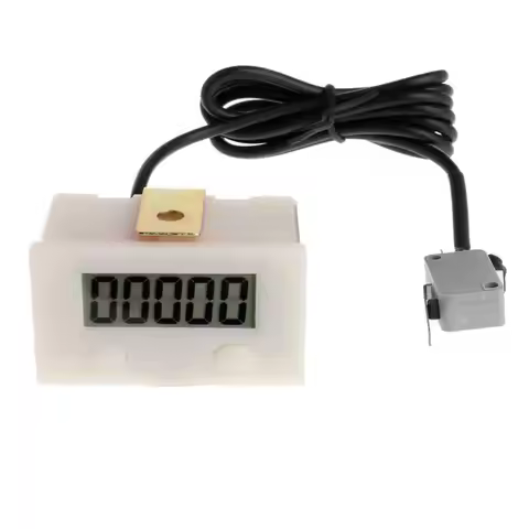 XXUA Digital 5 Digit Electronic LCD Counter With Microswitch Reset Button