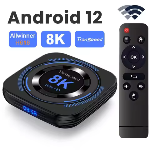 Transpeed Android 12 TV BOX Allwinner H618 Dual Wifi 32G64G Quad Core Cortex A53 Support 8K 4K BT Vo