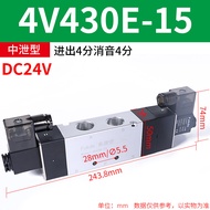 นิวเมติกวาล์ว 3-way 5-way กระบอกแม่เหล็กไฟฟ้าควบคุมคู่ 4v 230c-08 230e 430c-15 330c-10 ส่วนประกอบอุต