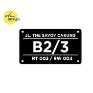 Acrylic House Number | House number | Raised House Number Plate | 30x17cm