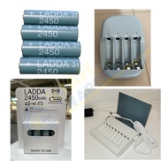 LADDA Rechargeable Battery AA/AAA with Battery Charger STENKOL/TJUGO