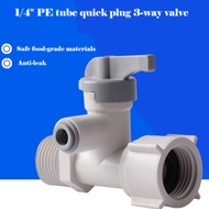 SG 2-point PE tube quick plug 3-way valve