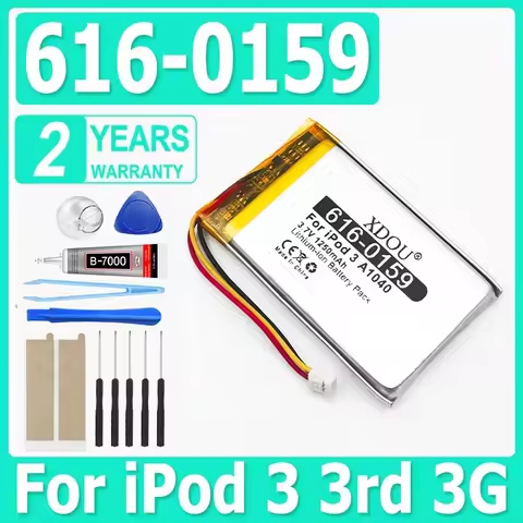 For iPod 3 battery 616-0159 1250mAh Battery For iPod 3 3G 3rd Generation A1040 + Free Tools