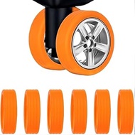 Luggage Tyre Cover Orange – Premium Suitcase Wheel Protection Cover, Universal Fit Spinner Luggage W