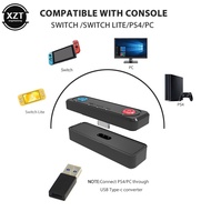 [Enjoy the small store] เครื่องส่งสัญญาณไร้สายสำหรับ Nintendo Switch Lite PS4 Gamepad Bluetooth 5.0ตัวควบคุมเกม Audio Aux Adapter APTX LL อุปกรณ์เสริม