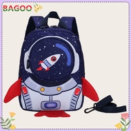 Children Nylon School Bag Kindergarten Cartoon 3D Rocket Girls Backpack