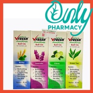 VFresh Aroma Oil 8ml (Aromatherapy Roll On) Citrus/ Green Tea/ Barley/ Lavender V-Fresh V Fresh