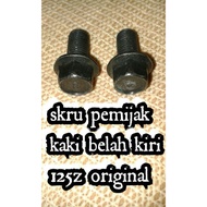 Skru breket pemijak kaki depan kiri 125zr original 100% 2pcs