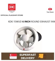 KDK 15WUD 6 INCH ROUND EXHAUST FAN Remove Toilet Foul Smell &amp; Humid Air - Local Seller with Ready Stock