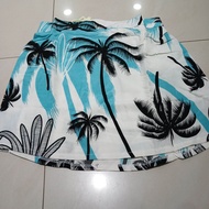 Rok Mini Skort Motif Pantai Kelapa - M113
