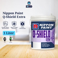 Nippon Paint  Q-Shield Extra 1L Exterior Wall Paint Cat Luar Rumah (Part 1) Safe&amp; Non-Toxic
