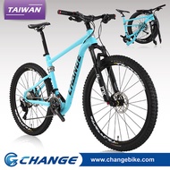 【CHANGE】DF-812B Folding Bike Foldable Bicycle 27.5  Mountain Bicycle FOX fork Shimano Deore 20 Speed