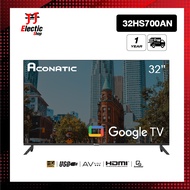 ใหม่ Aconatic ทีวี 32 นิ้ว HD Google TV รุ่น 32HS700AN ระบบปฏิบัติการ Google/Netflix &amp; Youtube, Wifi, Voice Search, Frameless Design, Dolby Audio,Chromecast Built in (รับประกัน 3 ปี)