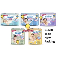 Genki! Tape Diapers x3 packs (NB78/S78/M64/L54/XL46)