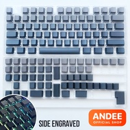 Keycap nút bàn phím Gradient profile Cherry PBT Doubleshot xuyên LED 133 phím nhiều màu cho bàn phím