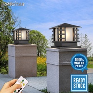 Solar Gate Lamp Pillar Light Outdoor Lighting Waterproof LED Lampu Pagar Aluminium