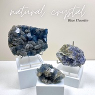 [SG Seller 🇸🇬] Blue Fluorite Raw/Natural Crystal | BF-01 to BF-03 (stand not included)
