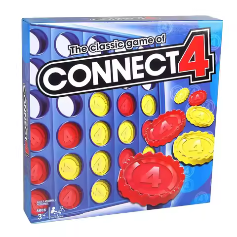 The Classic Game Of Connect 4 Game For 2 Players; Connect 4 Grid Get 4 In A Row Game For Kids Ages 6