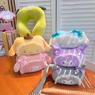 kuromi u型枕 公仔 水怪 hangyodon 頸枕 護頸 飛機 旅行用品 my melody 玉桂狗 實用 日用品 肉桂狗 cinnamoroll pc狗 pochacco hello kit