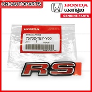 (ของแท้ศูนย์) โลโก้ RS ตัวหนังสือ ตรา HONDA CIVIC FC FK FE JAZZ CITY ติดหน้ากระจัง และ ติดฝาท้าย ขนา