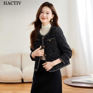 HACTIV autumn black Short style blazer women dinner plus size Long sleeves jacket woman Suitable for