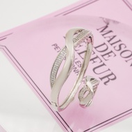 Hyl Jewelry 107S Set Perhiasan Titanium Wanita Lapis Emas Silver Anti Karat Asli Dewasa Murah Korea