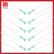 50 Pcs Clear Pipe Disposable Tubing Enema Replacement Tube Cleaning Nozzle Replacements  gaines