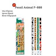 2B Pencil P-888 Animal motif Character Pencil/ Cute Pencil/ Petlot/ (1 pcs) V