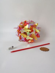 紅金色幻彩燈籠, 彩光燈籠, 蝴蝶燈籠, 幻光絢麗燈籠, 中秋燈籠, 特式燈籠, 中秋玩具, LED燈籠, 閃閃燈籠