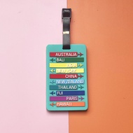 WOT4 Travel Essential Boarding Pass Letter Card Holder Luggage Tag