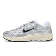 Nike Casual Shoes P-6000 Men's Women's Silver Black Retro Jogging Mesh Sneakers [ACS] CD6404-105