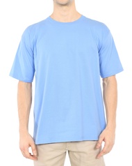 Kaos Polos Oversize combed 20s pria wanita premium BIRU TELUR ASIN