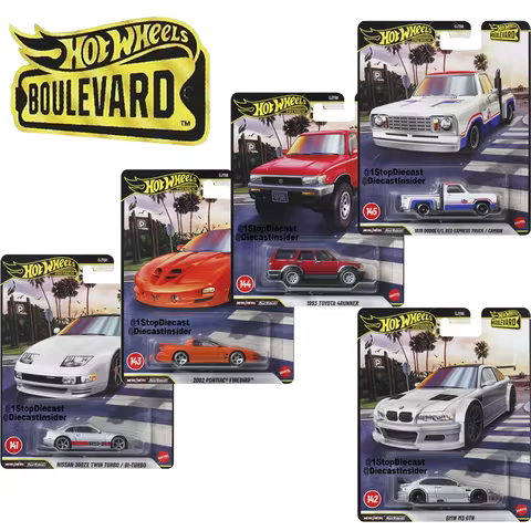 Mattel Hot Wheels 1/64 2026 Boulevard 28 Release F Dodge Truck Bmw M3 Gtr Collectible Car Toys Dieca