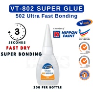 VT-802 V-Tech 502 Super Glue / Strong Heavy Duty Elephant Gam 强力胶