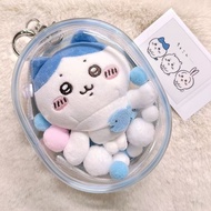 现货热销10cm15cm20cm棉花娃娃痛包高pvc透明拉布娃娃外出包labubu遛娃包10cm15cm20cm cotton baby..